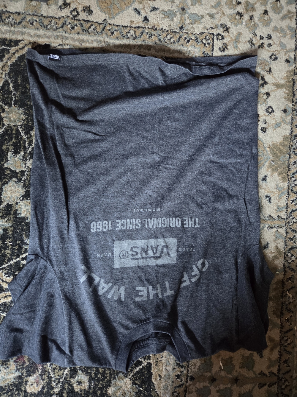Vans Charcoal Gray 'Off The Wall' Logo Tee